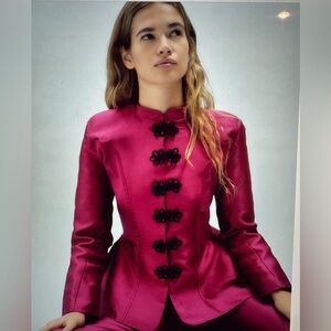 NWT Laganini Studio Shanghai Jacket Size M Framboise color way